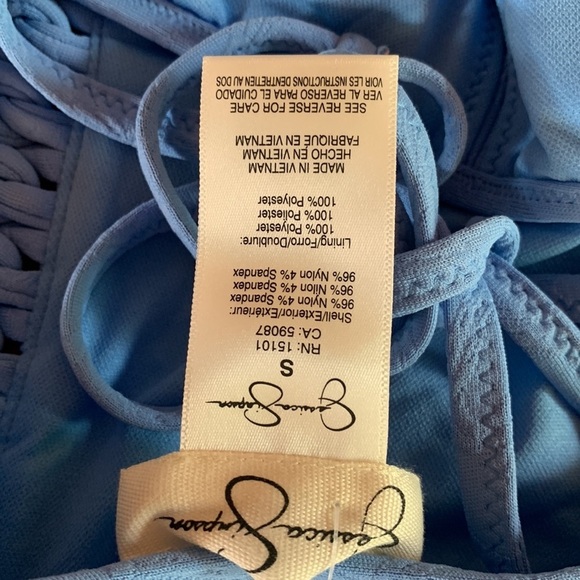 Final price ‼️‼️ Jessica Simpson Women's V-Neck Rose Bay Textured One Piece - Picture 10 of 13